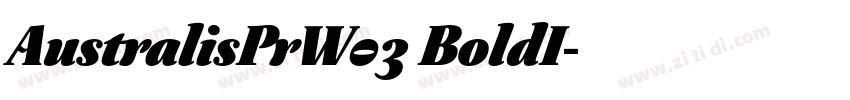AustralisPrW03 BoldI字体转换